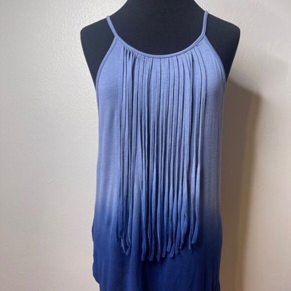 AEO | Women's Blue Ombre Soft & Sexy Tank Top Blouse Size Medium - Picture 2 of 11